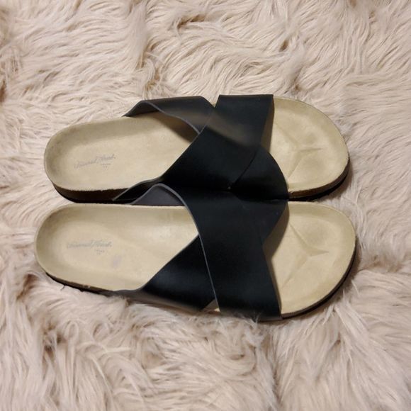 Womens Elyssa Crossband Sandals Slip On Universal Thread 10 - Picture 2 of 6